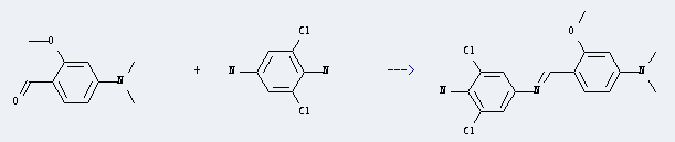 Benzaldehyde,4-(dimethylamino)-2-methoxy- is used to produce 2,6-Dichloro-N'-(4-dimethylamino-2-methoxy-benzylidene)-benzene-1,4-diamine